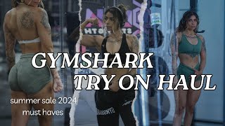 GYMSHARK TRY ON HAUL  GYMSHARK SUMMER SALE MUST HAVES  2024 [upl. by Burlie983]