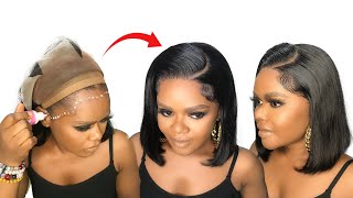 How To Install a Frontal Wig For Beginners Aligrace Hair [upl. by Sera]