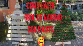 cómo HACER pino de NAVIDAD con madera reciclada 🥰🥰 navidas árboldenavidad [upl. by Sidra274]