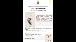 L innario turoldiano di Mauro Manzoni [upl. by Upshaw]