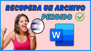 🔥CÓMO RECUPERAR UN ARCHIVO DE WORD SIN GUARDAR facebook reels tiktok word tutorial [upl. by Elbart]