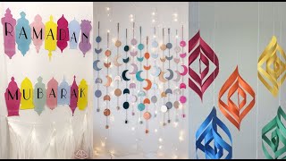 ♡ زينة رمضان ٢٠٢١ ✨ افكار سهلة ولطيفة لعمل ديكور رمضان ♡ DIY ramadan decor 2021 ♡ 🌙 [upl. by Rhodes]