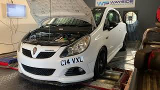 466bhp Big Turbo Garrett GTX2867R Corsa VXR Wayside Performance built Dyno runs [upl. by Elfreda]