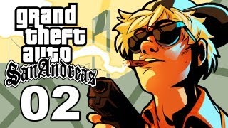 Grand Theft Auto San Andreas Gameplay  SSoHThrough Part 2  Lessons in Armed Robbery [upl. by Tersina]