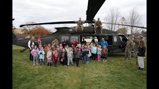 Veterans Day 2024  Idaho National Guard Helicopter Visit at Shadow Hills Elementary [upl. by Dahsra]