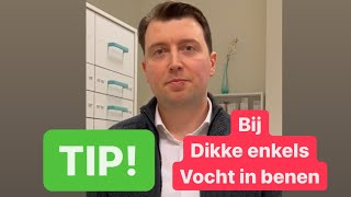 Tip bij dikke enkels en vocht in je benen [upl. by Geller]