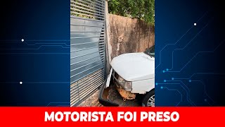 HOMEM É PRESO POR EMBRIAGUEZ AO VOLANTE APÓS COLIDIR CONTRA MURO DE RESIDÊNCIA EM APUCARANA [upl. by Tisbe]