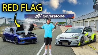 SILVERSTONE BROKE MY WRECKED VOLKSWAGEN MK8 GOLF R [upl. by Reppiks387]