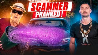 PRANKS DESTROY SCAMMERS LUXURY CAR GLITTER PAYBACK [upl. by Whitelaw]