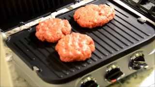 How to make burgers on an electric grill [upl. by Austen578]