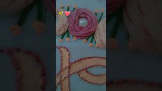 Embroidery hoop for birthday gift 🎁 shorts embrodery craft [upl. by Whipple]