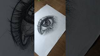 Realistic Eye sketch 😊 Eyes realistic Drawing☺ trending realistic eyes sketch trending shorts [upl. by Edva592]