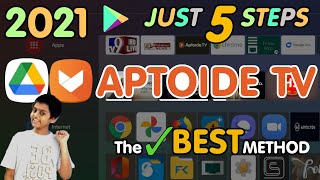 Aptoide TV on Android TV Apps  Install AppStore in Smart TV  Mi TV OnePlus TV Nokia TV LG TV [upl. by Kenna]