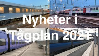 Vad är nytt i Tågplan 2021 [upl. by Aimej]