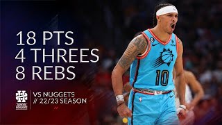 Damion Lee 18 pts 4 threes 8 rebs vs Nuggets 2223 season [upl. by Herod]