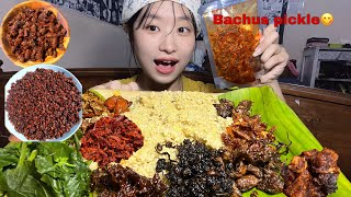 Spicy Pickles From Bachus Pickle 🔥 Mukbang [upl. by Keating]