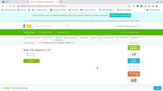 7th Grade Math IXL B4 Absolute Value amp Opposite Integers IXL B4 [upl. by Ulberto]