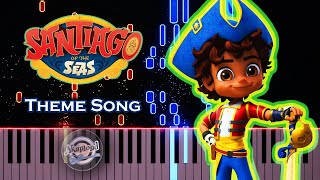 Santiago Of The Seas Theme Piano Cover and Tutorial  Santiago de Los Mares [upl. by Lewison]