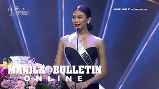 Makatis Michelle Dees question and answer performance on Miss Universe Philippines 2023 [upl. by Jemima]