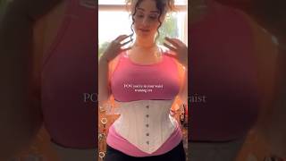 POV ur waist training 🌸 corset corsettraining [upl. by Bekah47]