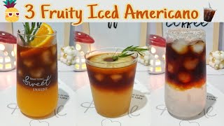 3 Fruity Iced Americano Recipe Refreshing Summer Drinks That You Must Try [upl. by Gilliette479]