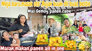 MASAK OTEquotJADAH GORENG RUJAK BUAH BUAT BESTIE‼️TERJADI KERIBUTANPANEN TIMUNKACANG PANJANG OYONG [upl. by Fidellas217]