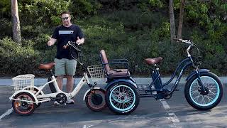 These Could be The Two Most Stable 3 Wheel EBikes An Electric Tricycle Review [upl. by Ilanos]