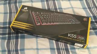 Keyboard and Keyboard Cleaning Corsair K55 RGB [upl. by Henigman]