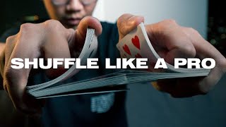 How to SHUFFLE CARDS like a MAGICIAN 3 EASY TRICKS [upl. by Utter286]