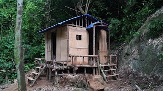 Make stairs main doors and windows  Complete the wooden house Building New Life Ep 7 [upl. by Rosalinda]