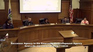 City Council Meeting  Emeryville CA  November 5 2024 [upl. by Erde]