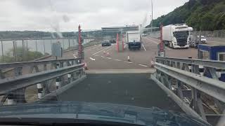 Disembarking Stena Europe Ferry at Fishguard Wales [upl. by Johannessen690]