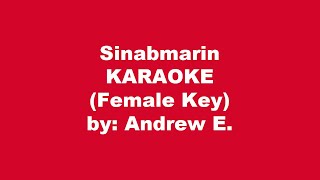 Andrew E Sinabmarin Karaoke Female Key [upl. by Anaer968]