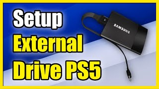 How to Setup External USB Hard Drive on PS5 Fast Tutorial [upl. by Brittaney212]