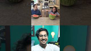 Good idea 😂💡 watermelon prank comedy daughter father 2024 short shortsfeed fruit [upl. by Prichard]