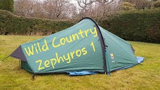 Wild Country Zephyros 1 Terra Nova Tent First Time Pitch [upl. by Drofub]