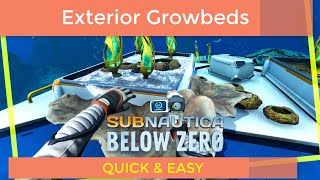 Subnautica below zero Finding Exterior GrowBeds Quick and Easy [upl. by Sinnoda]