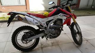 Honda CRF 250 L FMF powercore4 eksoz yakından inceleme ve sesi [upl. by Suirtimid413]