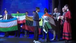 CatalyseRs Kartik amp Sharvik recieving Silver Medal in ICHO16 closing ceremony GEORGIA [upl. by Arlen903]