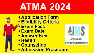 ATMA 2024  Eligibility Criteria Exam Date Application form Syllabus [upl. by Griswold]