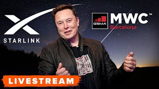 WATCH Elon Musk discuss Starlink Internet at MWC 2021  Livestream [upl. by Ennove]