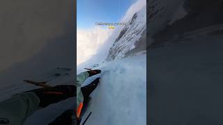 Crazy line 😤 freeriding skiing snowboard [upl. by Oirrad]