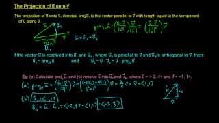 924  Projection of u Onto v [upl. by Haizek204]