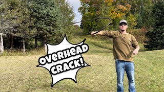 Overhead Crack Whip Crack Tutorial [upl. by Cohla]