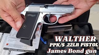 WALTHER PPKS 22LR PISTOL REVIEW AND UNBOXING  James Bond gun [upl. by Filberto]