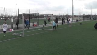 1 maart 2014 VV De Meern E14  VV Maarssen E10 com 43 Bas stopt penalty [upl. by Ysnil]