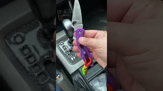 spyderco delica 4 frn purple [upl. by Ceil169]