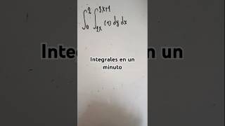 Integral doble en un minuto [upl. by Katalin]