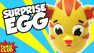 DANIEL TIGER PlayDoh Surprise Egg Daniel Tigers Neighborhood TOYS [upl. by Francesca]