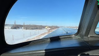 SOMEWHERE in SASKATCHEWAN on VIA Rail train 1 the Vancouver bound CANADIAN on Canadian National Ry [upl. by Zanahs180]